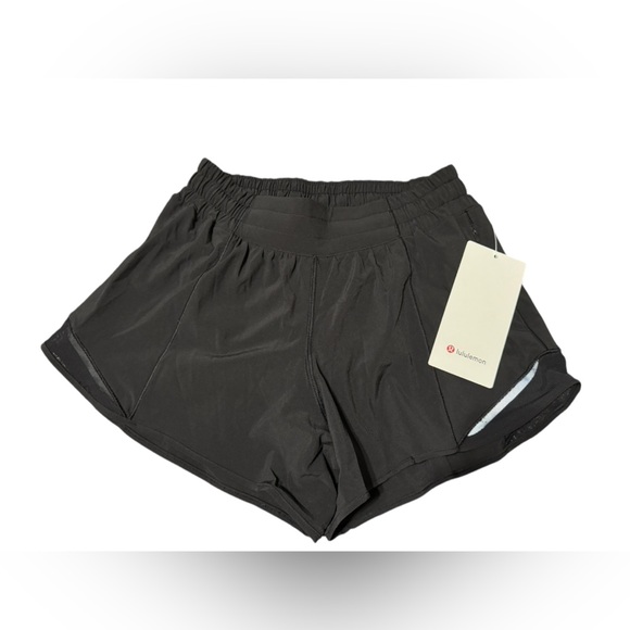 Lululemon Hotty Hot Short II *Long 4" in Black - Picture 4 of 6